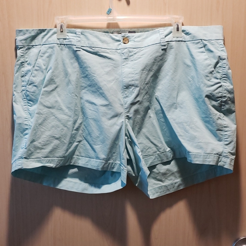Old Navy Light Blue Cotton Shorts Size 22